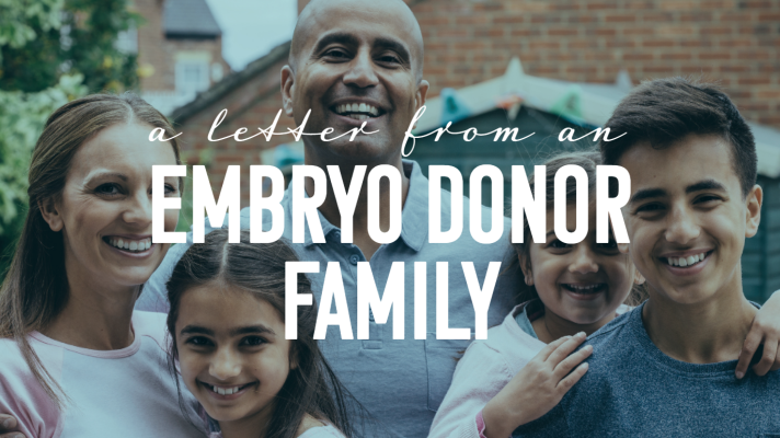 A Letter from an Embryo Donor Family