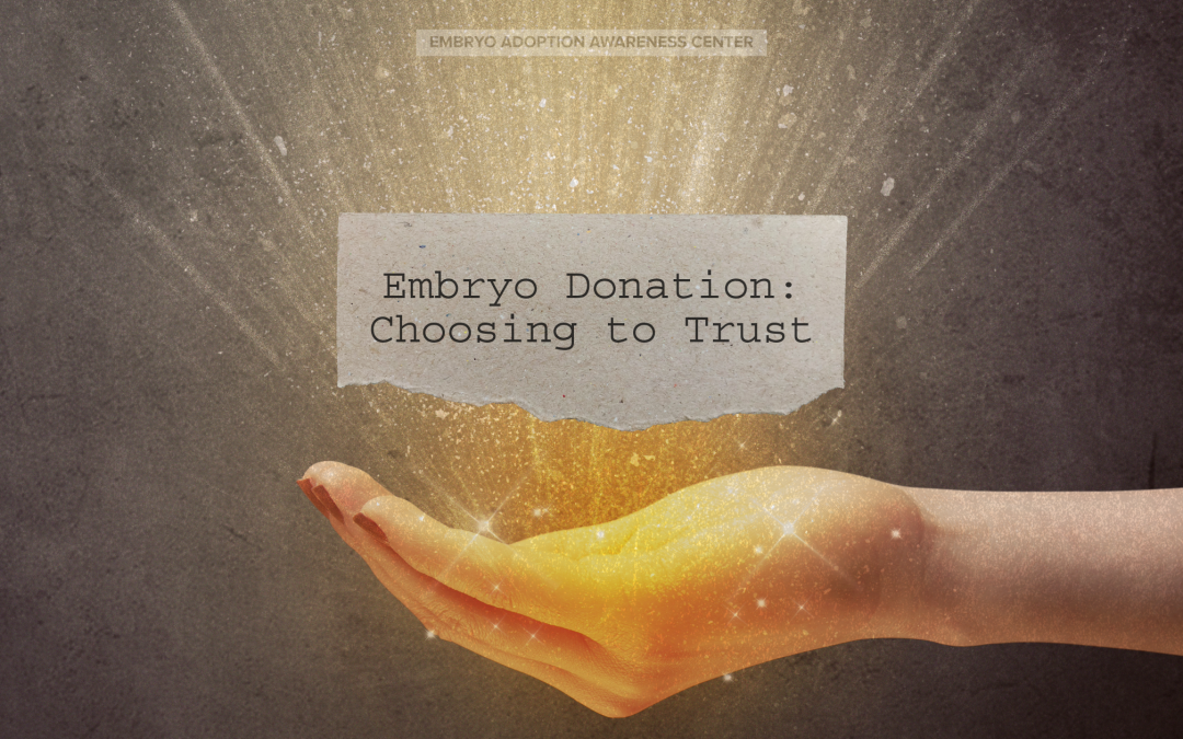 embryo donation: trusting the process