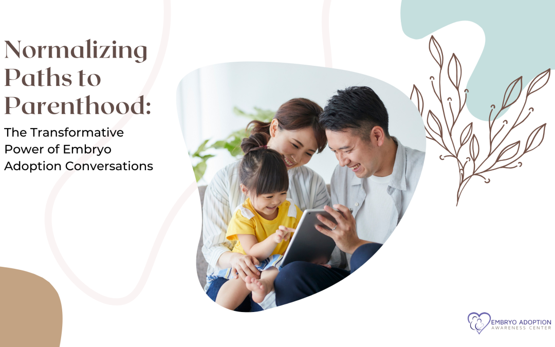 Normalizing Paths to Parenthood: The Transformative Power of Embryo Adoption Conversations